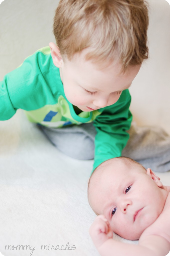 Cameron and 3-week-old Gavin