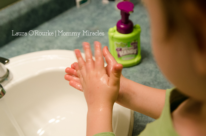 Preschooler Washing Hands