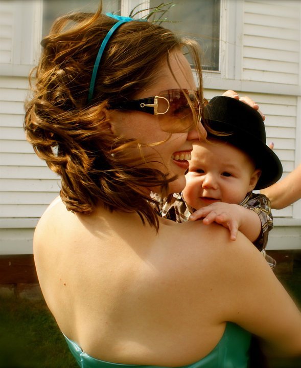 Mommy and Cameron at Amys Wedding