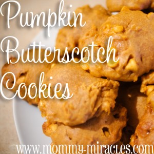 Treats: Pumpkin Butterscotch Cookies